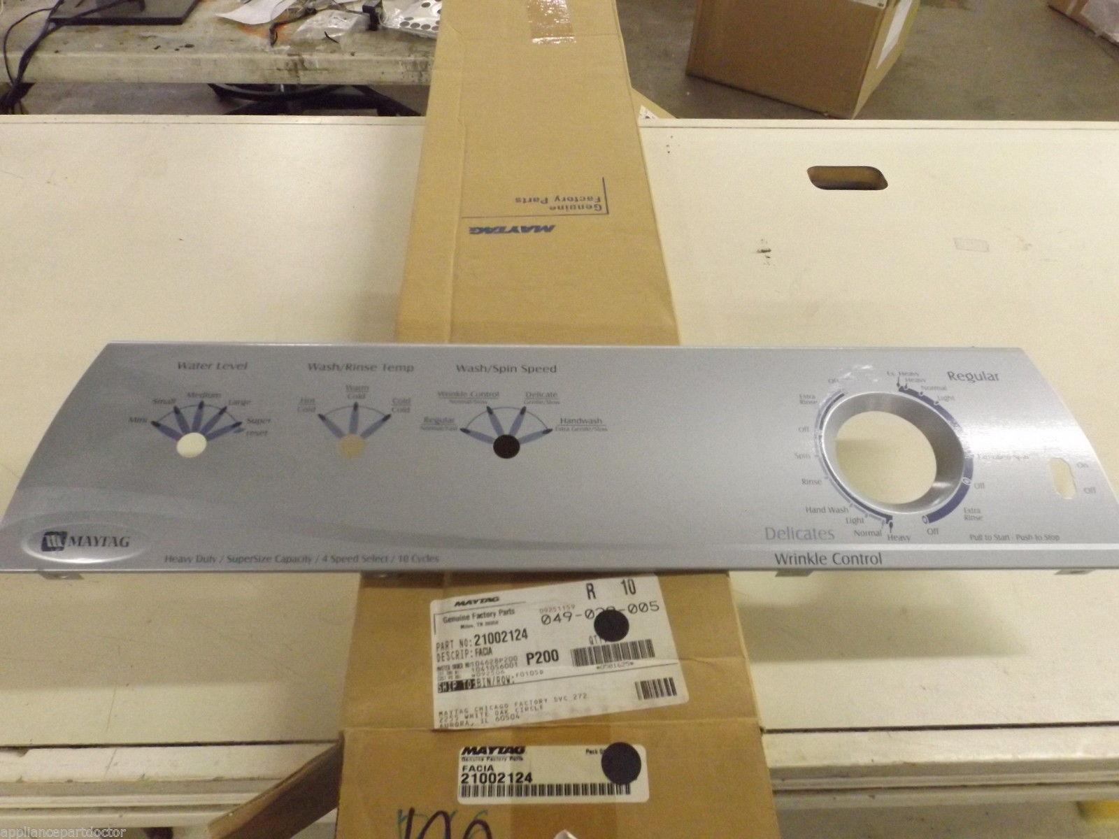 Maytag Washer 21002124 Facia NEW IN BOX Maytag Washer 21002124 Facia NEW IN BOX